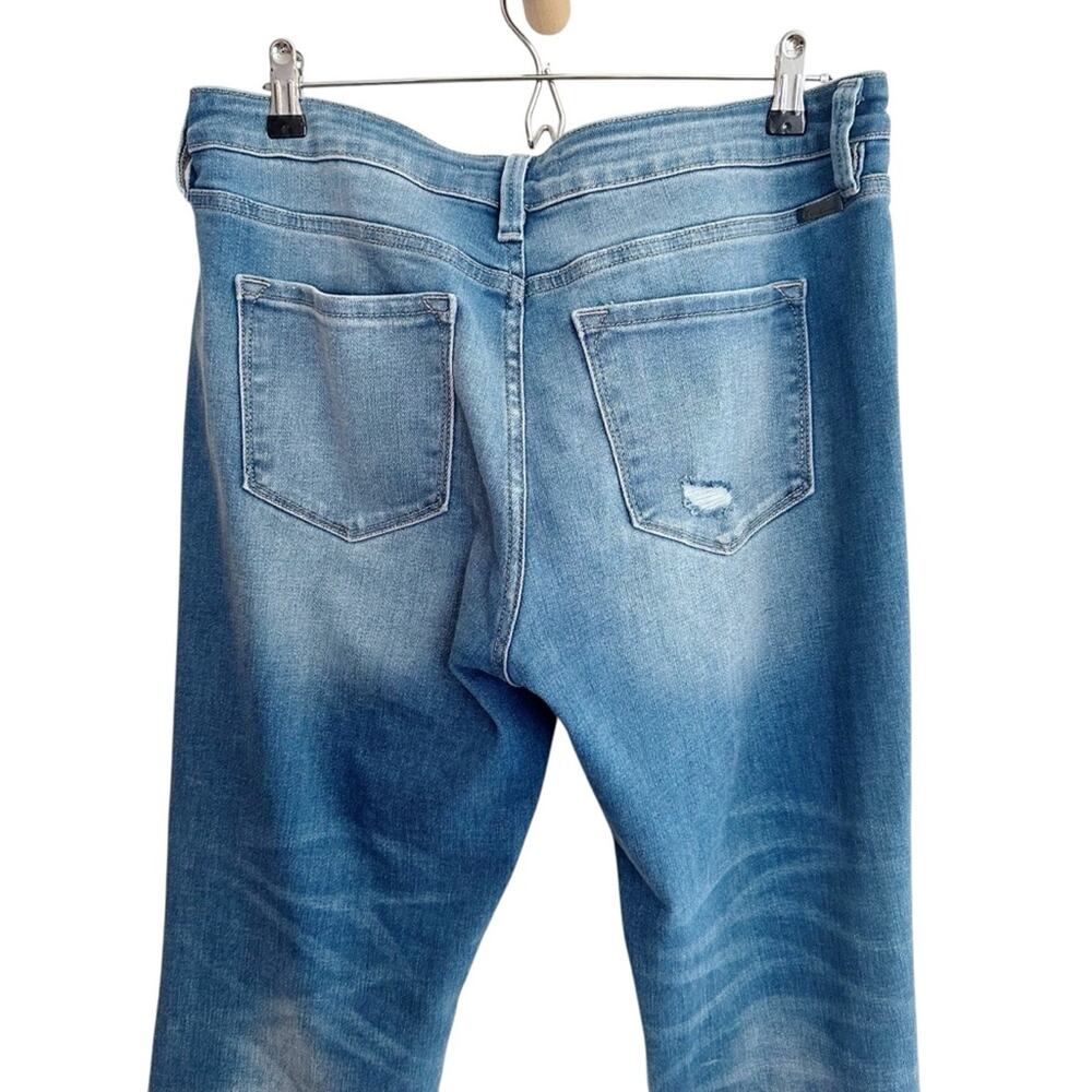 KanCan 165715 Raw Hem High Rise Flare Jeans - Picture 8 of 9